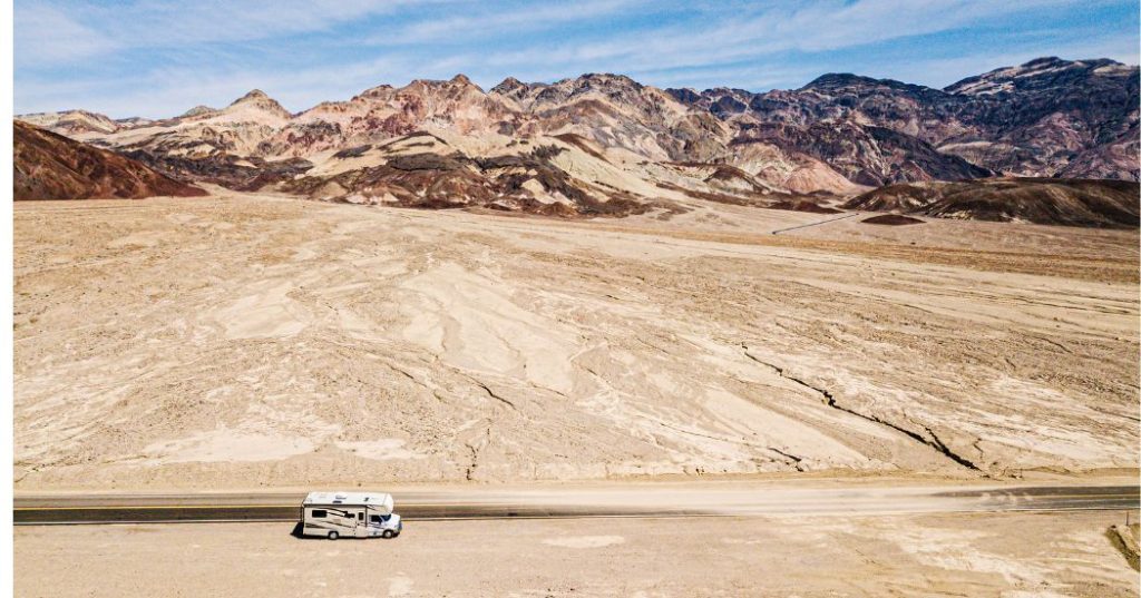 RV camping in Death Valley